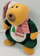 National Entertainment Network Merry Christmas Holiday Stuffed Plush Bear Sugar  - £4.66 GBP