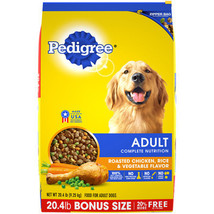 Pedigree, 16 LB, Adult Complete Nutrition Roasted Chicken, Rice &amp; Vegetable - £34.65 GBP