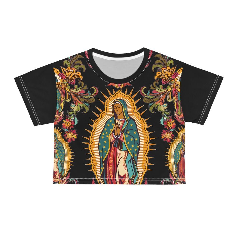 Our Lady of Guadalupe La Virgen de Guadalupe Crop Tee (AOP) Item image 3
