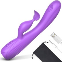 G Spot Vibrator, Rabbit Vibrator, Clitoris Stimulator for Women Sex Toy (Purple) - £17.11 GBP
