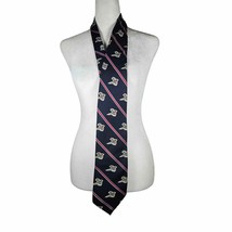 Mens Vintage JC Penny Tie Designer Collection Navy Red Birds - £6.05 GBP