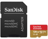 SanDisk Extreme 128GB UHS-I U3 microSDXC Memory Card with SD Adapter - £35.16 GBP