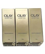 READ - 3X OLAY Golden Aura Youth Facial Essence Face Serum, 0.5 oz EA SE... - $6.98