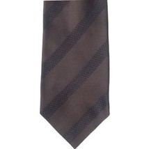 Armani Collezioni Mens Brown Striped Silk Neck Tie Necktie Classic Conse... - £10.96 GBP