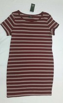 Wild Fable Women&#39;s Burgundy &amp; White Stripes Dress Size XXL Model# 561651... - £12.72 GBP