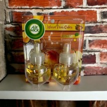 Air Wick WARM PEAR CIDER Essential Oils Scented 2 Refill Pack Freshener NEW - $14.50