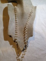 Weiß Barock Süßwasser Echt Natürlich Perle 60 IN Hand Gewickelt Halskette - £85.20 GBP