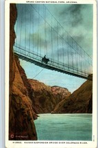 Kaibab Suspension Bridge over Colorado River Postcard Grand Canyon Natl Park AZ - £11.40 GBP