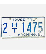 1977 United States Wyoming Laramie County House Trailer License Plate 1475 - €15,46 EUR