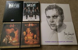 Men In Black 1 &amp; 2 Special Ed. + Poster, The Mummy &amp; The Mummy Returns DVD Lot - £17.46 GBP