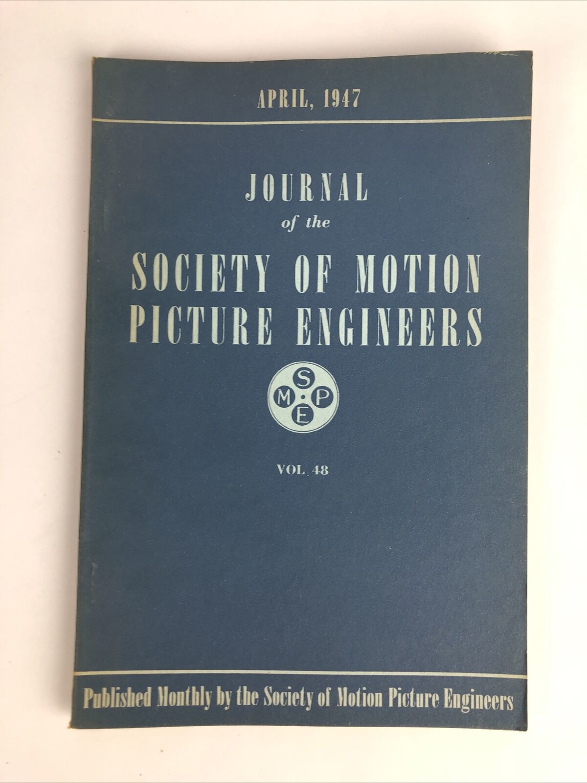 SMPE Journal Of The Society Of Motion Picture Engineers April 1947 VOL 4... - $12.99