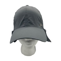 Columbia Safari Fishing Hat Neck Flap Coverage Sun Gray Adjustable One Size - £19.11 GBP