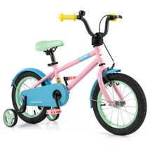 Kids Bike with Adjustable Handlebar and Saddle Pink-14 Inches - Color: P... - $141.17