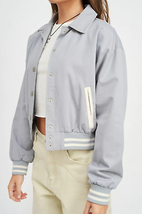 COLLARED BOMBER JACKET - £70.77 GBP