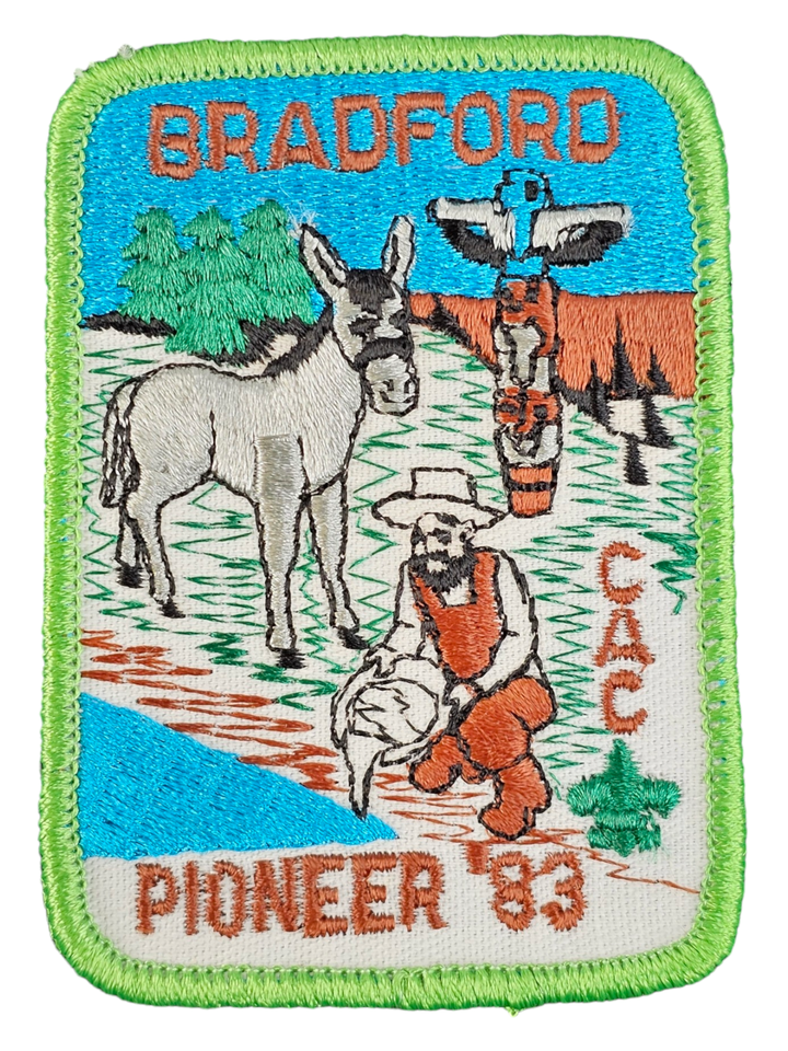 1983 CAC Bradford Pioneer District Patch Boy Scouts BSA - $7.87