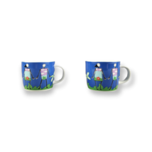 Demitasse Coffee Cups Studio Nova &quot;Love In Bloom&quot; Adam &amp; Eve Tea Espress... - £11.72 GBP