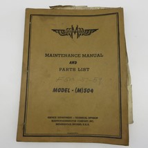 Marmon Herrington Model (M)504 Ford Truck Maintenance Parts Manual 1957 - £21.23 GBP