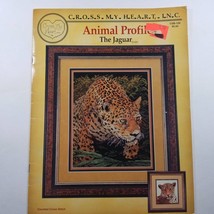 Animal Profile The Jaguar Cross My Heart Counted Cross Stitch 1995 - £6.27 GBP