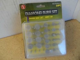 SE 8235DD12 Diamond Burr Set 120 Grit 1/8&quot; Shank New - £12.16 GBP