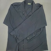Tru-Spec Tactical Shirt Black Combat Coat Large Regular Long Sleeve Made In USA - £15.47 GBP