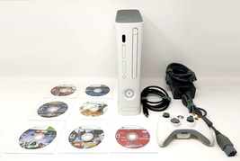 Microsoft Xbox 360 Arcade Console Bundle White 7 Games 1 Controllers HDMI - £57.66 GBP