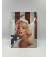 American Flag and Marilyn Monroe Tin Sign 12&quot;x17&quot; - £9.32 GBP