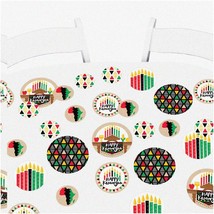 Kwanzaa Heritage Bash: Jumbo Circle Confetti - Vibrant African Holiday Party Dec - £21.61 GBP