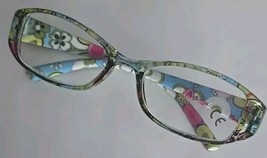 GREEN FLORAL ~ Rectangular ~ Plastic ~ Reading Magnifying Glasses ~ +2.00 - €16,12 EUR