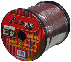 Audiopipe Primary Wire 18-Gauge 500 Foot Spool - Brown - $1,058.24 MXN
