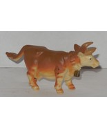 Vintage Safari ltd 2&quot; Brown Cow Pretend Play PVC Figure Farm Animal - $13.66 CAD