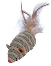 Home For ALL The Holidays Penn Plax Cat Mouse Feather Cat Toy (Green) - £6.64 GBP