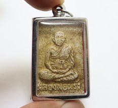 Somdej Lp Pring Disciple Blessed 1971 Pendant Magic Image Thai Buddha Amulet (2) - £85.32 GBP