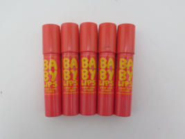 Maybelline Baby Lips Color Balm Crayon 010-Sugary Orange * Five Pack* - $28.98