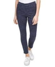 MSRP $70 Calvin Klein Jeans Python-Print High-Rise Skinny Jeans Navy Size 26 - £18.53 GBP