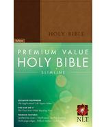 Premium Value Slimline Bible NLT, TuTone (LeatherLike, Brown/Tan) Tyndale - $12.69