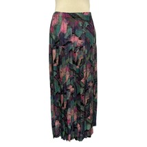 MS Interpret Vintage Pleated Floral Skirt Size M - £35.04 GBP
