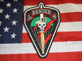US ARMY C CO.  RANGER 3RD  OF 75TH TAN BERET POCKET PATCH - $8.00