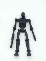 Battle Droid Figure Articulated Flexi Black 6&quot; 3D Printed Figure - £17.49 GBP