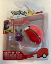 New Jazwares PKW0158 Pokemon Clip &#39;n&#39; Go Morpeko Hangry Mode &amp; Poke Ball Figure - £17.04 GBP