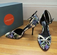 Karen Millen floral ivory heels sandals stilettos shoes size EURO 38 US 7.5/8 - £38.68 GBP