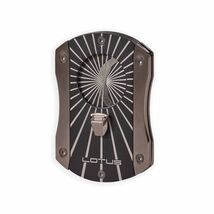 Lotus Deception Techni-Color Cigar Cutter Gray Twin Blade Compact Cut405TC - $49.99