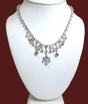 Antique Vintage Art Deco Open Back Crystal Necklace - $55.10