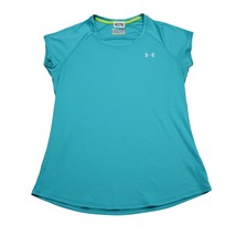 Under Armour Shirt Womens M Blue Catalyst Heat Gear Semi Fitted Athletic... - $18.69
