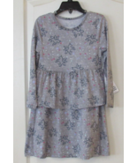 Member&#39;s Mark 2 Pack Long Slv Print Dress Unicorn/Bordeaux  Girls Sz 6 NWT - $14.74
