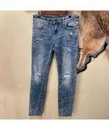 Men&#39;s AMERICAN EAGLE Next Level Stretch Slim Stretch Denim Jeans Distressed - $467.22 MXN