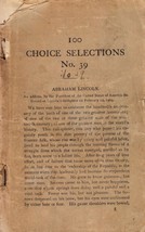 [1885] (100) One Hundred Choice Selections for Readings and Recitations No. 39 - £3.63 GBP