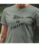 Bella &amp; Canvas Short Sleeve Tee &quot;Jesus is Calling&quot; black font 2 - $21.94+