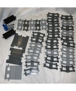 Lego Duplo Thomas 32 Gray Train Track Lot Straight and Curved Plus Extra - $39.59