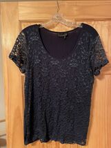 Jeans By Buffalo Navy Shirt Top Size Large - $73.29 MXN