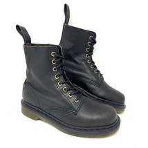 Dr Doc Martens Women’s 1460 Pascal Harvest Combat Boot Sz 7 Black Leathe... - $64.30